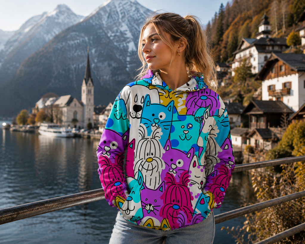 HOODIE CANGURO UNISEX CAT&DOG
