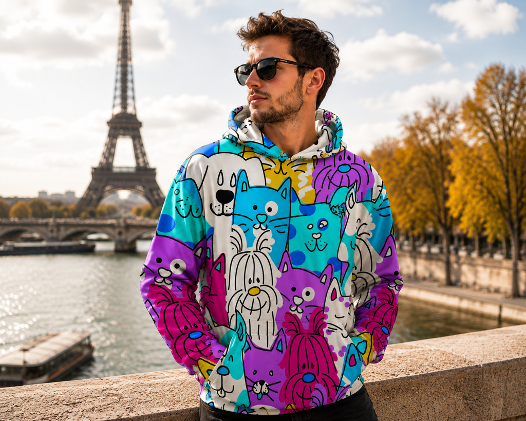 HOODIE CANGURO UNISEX CAT&DOG