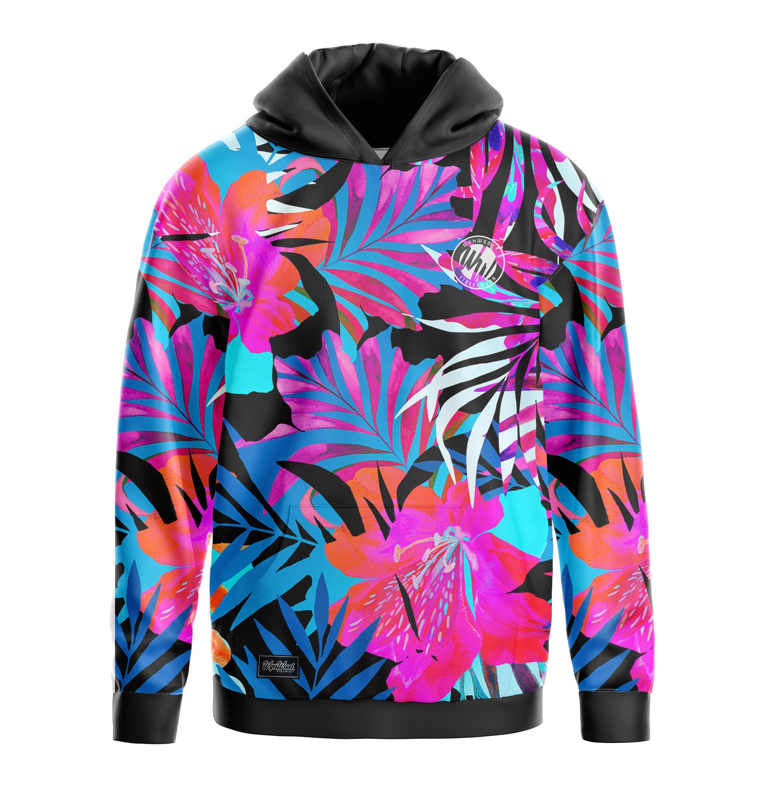 HOODIE CANGURO UNISEX FLORAL